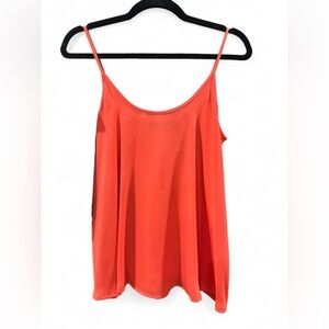 Orange flowing tank top